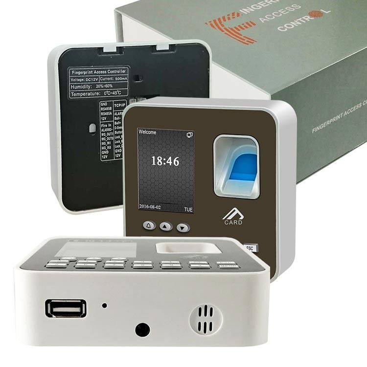 TFT LCD بطاقة RFID 2.4 &quot;بصمة الحضور آلة البرمجيات السحابية