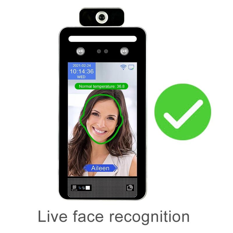C19 Eu Digital Face Recognition Temperature Scanner Italia Green Pass Scanner. الماسح الضوئي C19 Eu الرقمي للتعرف على الوجه