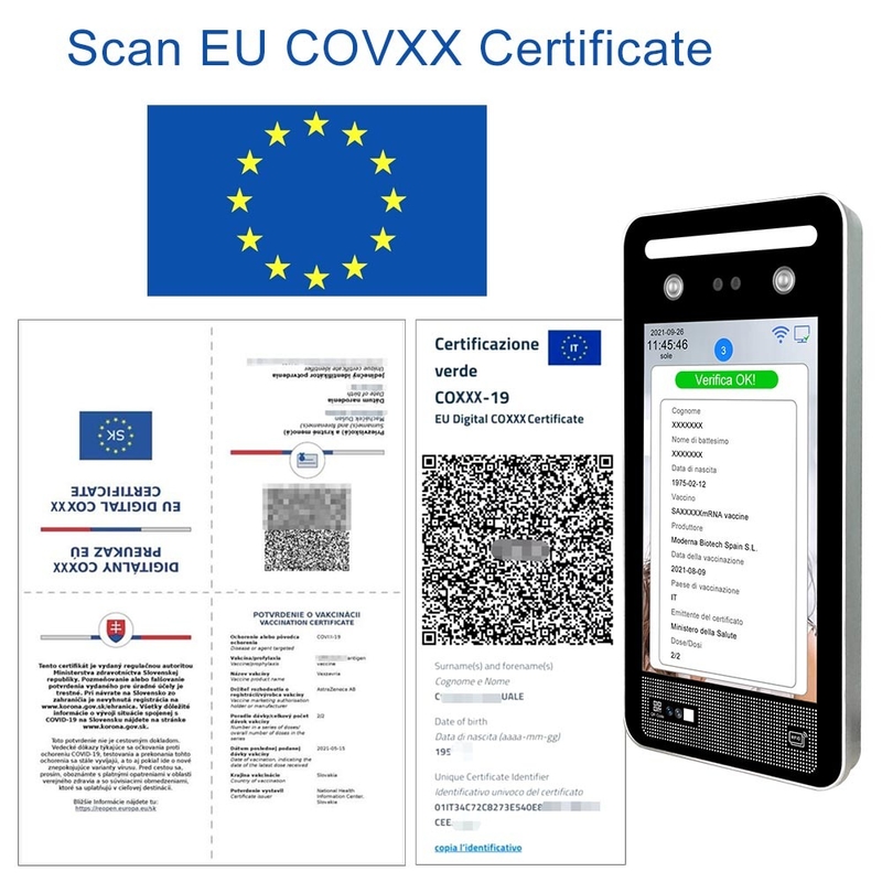 C19 App EU Vaccine EU Green Pass Scanner Verifica Italy قارئ ماسح رمز الاستجابة السريعة