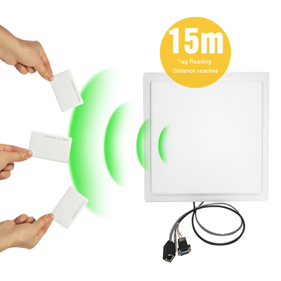 Linux IP67 15m طويل المدى UHF RFID Reader USB TCP WIFI لإدارة مواقف السيارات