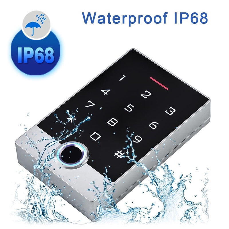 نظام التحكم في الوصول إلى الباب Wifi Tuya IP68 مقاوم للماء لوحة المفاتيح المستقلة RFID / بصمة الإصبع