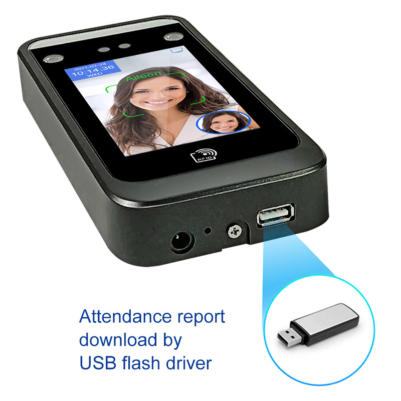 TIMMY Wifi Face Recognition Biometric Device 4.3 بوصة IPS شاشة تعمل باللمس