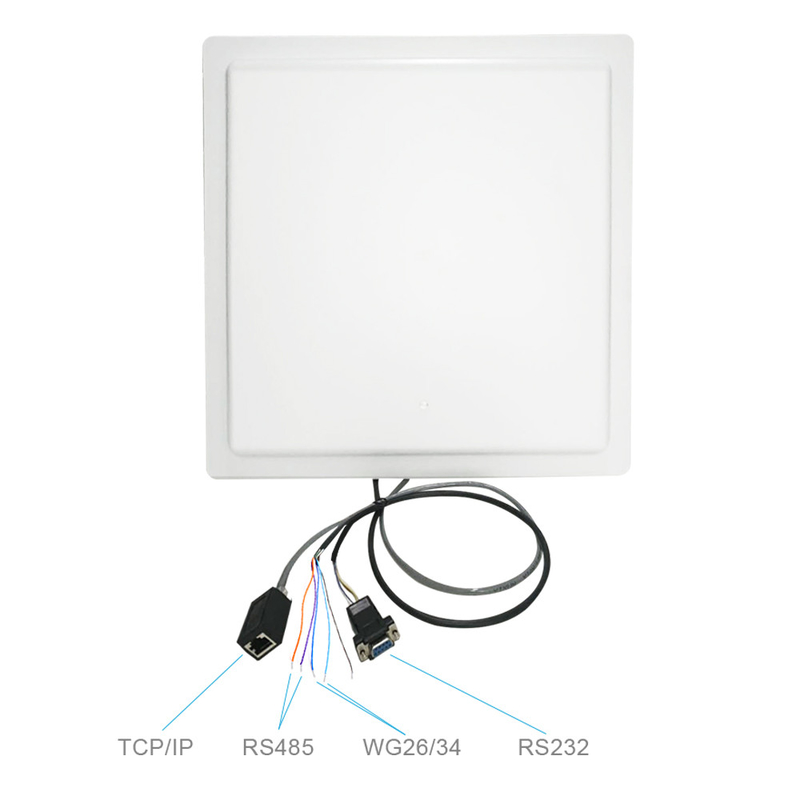 15m RS232 / 485 WG26 / 34 RELAY مدمج Uhf Rfid قارئ بوابات / حواجز ذراع الرافعة