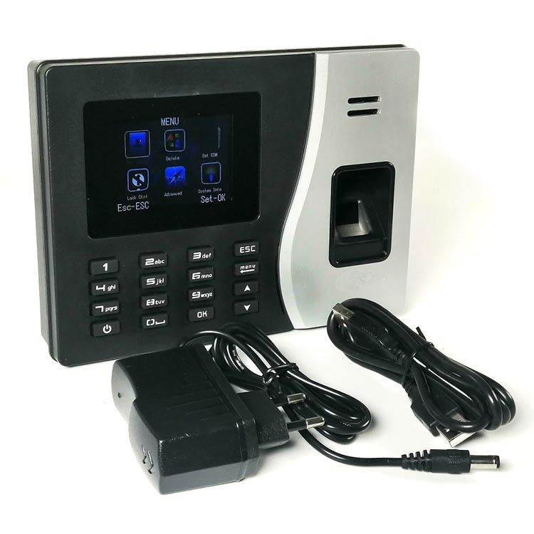 بطاقة كلمة المرور 9V شاشة LCD نظام الحضور بصمات الأصابع