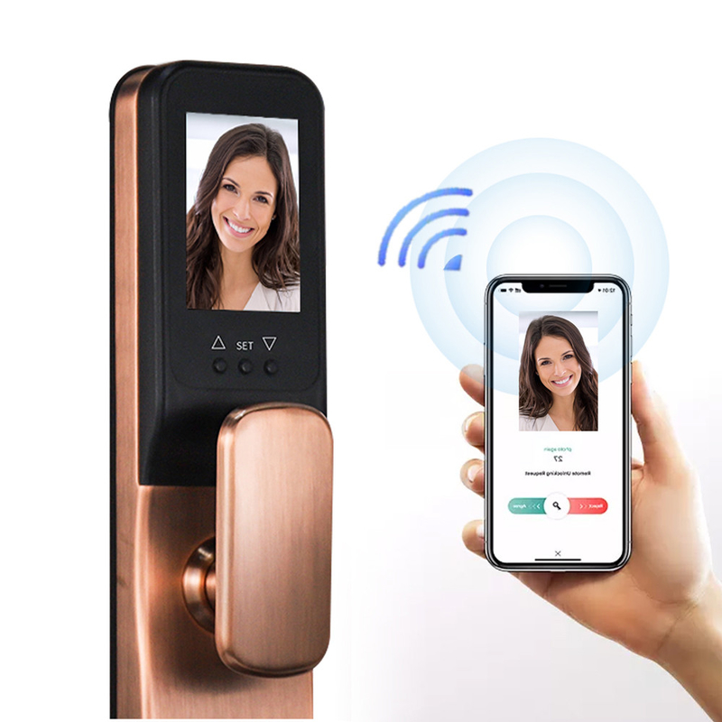 التعرف على الوجه الرقمي ثلاثي الأبعاد قفل الباب الذكي Tuya App التحكم في الوصول