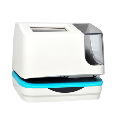 شاشة لمس رقمية رقمية بيضاء تعمل باللمس 5 خطوط آلة ختم التاريخ والوقت الإلكترونية