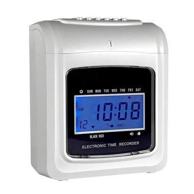 شاشة الكريستال السائل الرقمية مسجل الوقت مكتب مسجل وقت آلة بطاقة لكمة