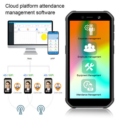 جهاز التعرف على الوجه المحمول الخارجي بنظام Android 4G لحضور وانصراف الموظفين