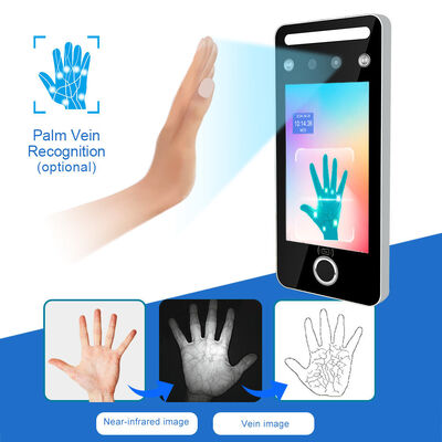 شاشة لمس 5 بوصة متعددة الأوضاع احترافية للتحكم في الوصول بالوجه والبصمة وبطاقة RFID مع RS485