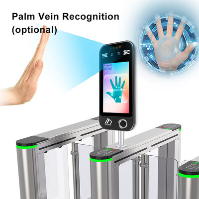 AI Dynamic Face Recognition Fingerprint Access Control Terminal IP65 Waterproof Time Attendance Device