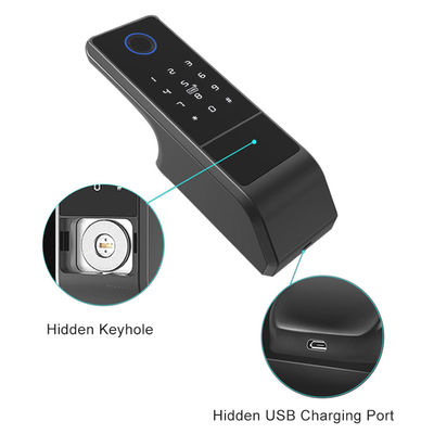 Smart Tuya Wifi Lock التحكم في الهاتف المحمول بصمة RFID فتح قفل المنزل المسطح