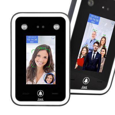 4.3 بوصة جهاز كشف الوجه البيومترية رمز الاستجابة السريعة وقت الحضور التحكم في الوصول