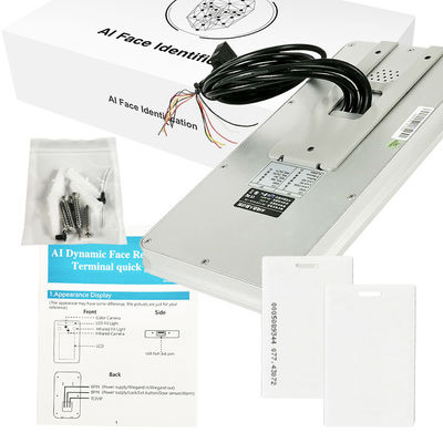 Wiegand 26/34 التحكم في الوصول للتعرف على الوجوه البيومترية للبوابة الدوارة