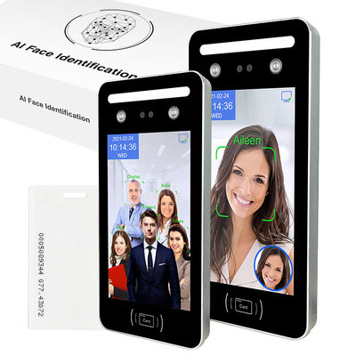 نظام الوصول إلى التعرف على الوجوه الديناميكي WDR بشاشة تعمل باللمس مقاس 8 بوصات