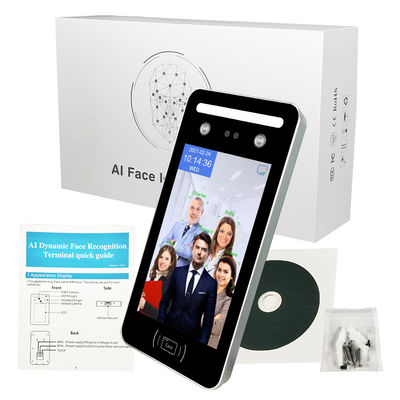AI آلة الحضور البيومترية للوجه WIFI SDK للتحكم في الوصول إلى الباب الدوار