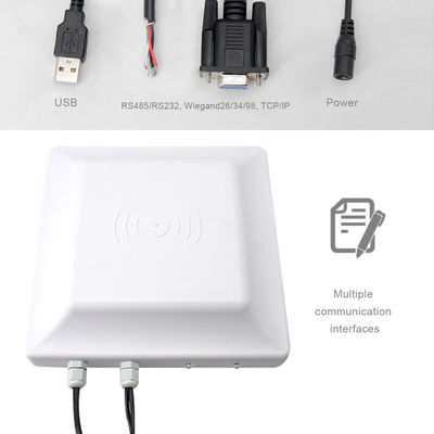 هوائي مدمج UHF مدمج 6 ~ 10m 868mhz طويل المدى UHF RFID قارئ