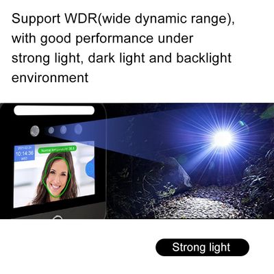 التعرف على وجه الموظف ، جهاز الحضور والكشف عن درجة الحرارة