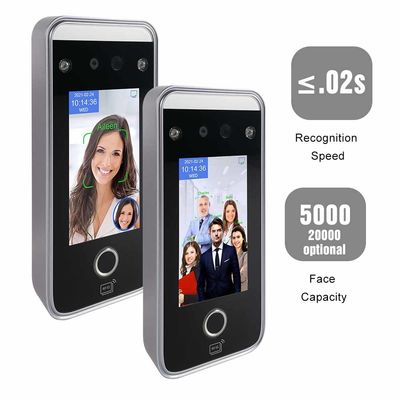 طويل القامة الوقوف البيومترية وقت الحضور آلة بصمة البطاقة الممغنطة RS485