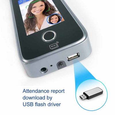 4.3 "نظام حضور بصمات الأصابع IPS 272x480 تعمل باللمس التعرف على الوجوه